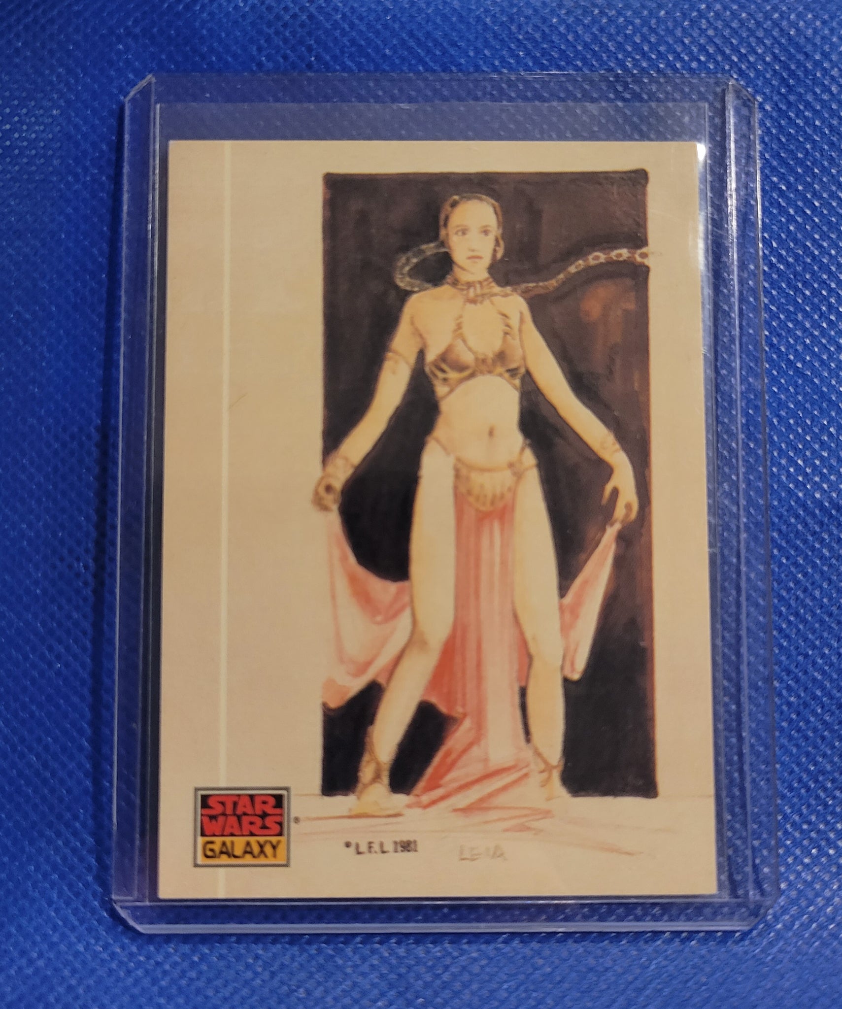 Star Wars Galaxy 1993 Topps The Design Of Star Wars Leia As A Pin-Up No.41