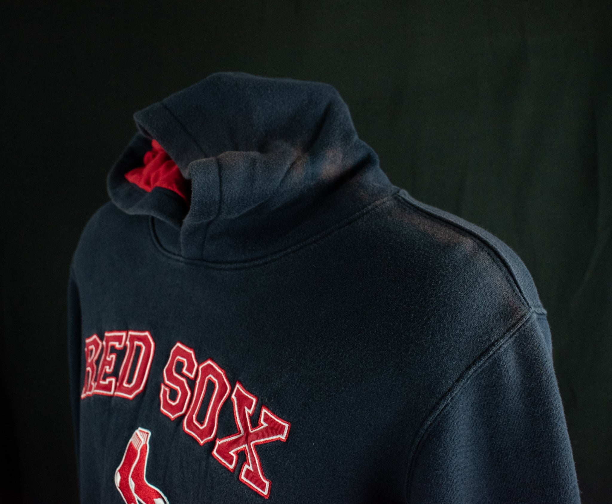 Majestic Blue Pullover Sweatshirt Hoodie Boston Red Sox MLB Small