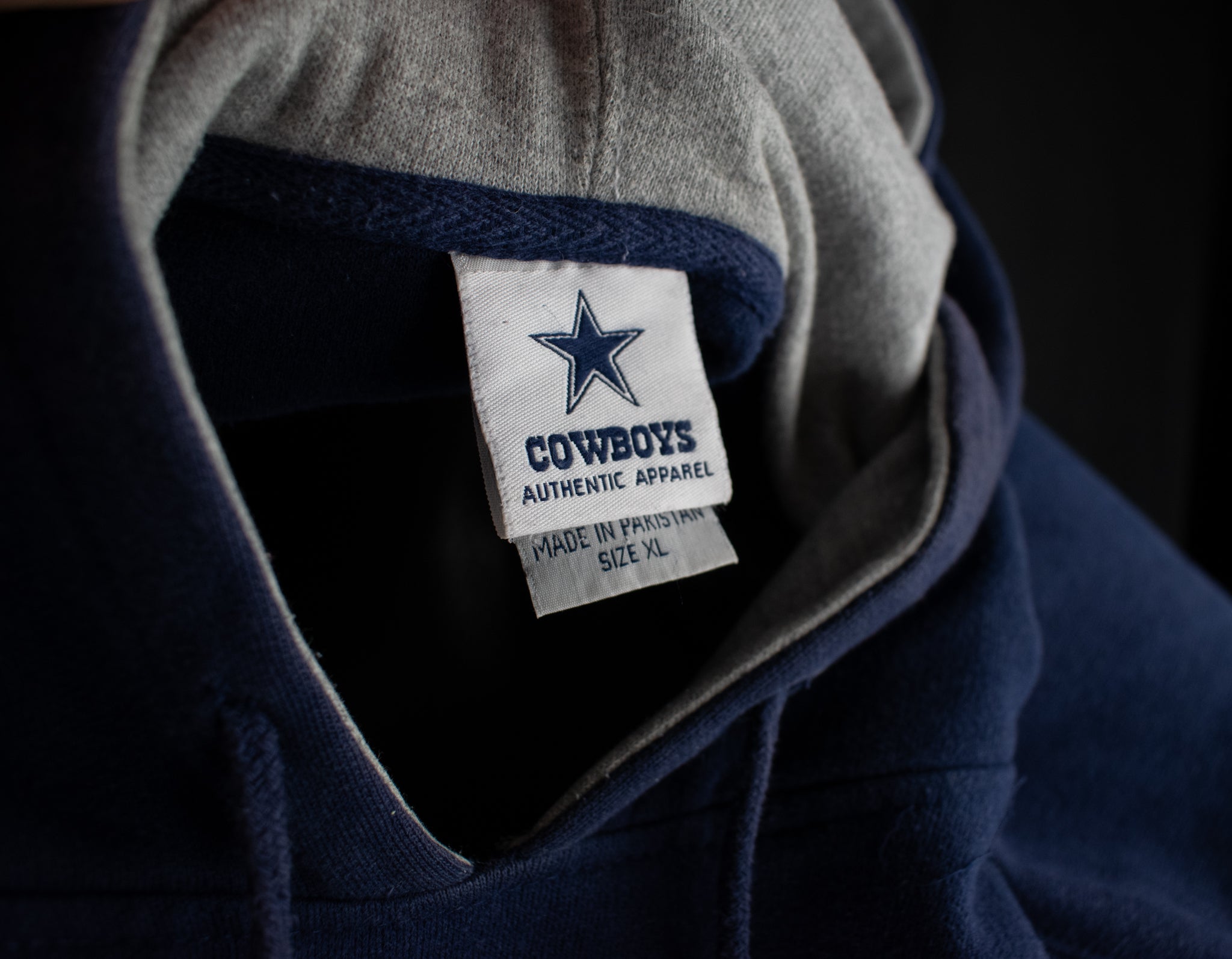 Dallas Cowboys Blue Sweatshirt X-Large Hoodie Zip Up NFL Mens Adult