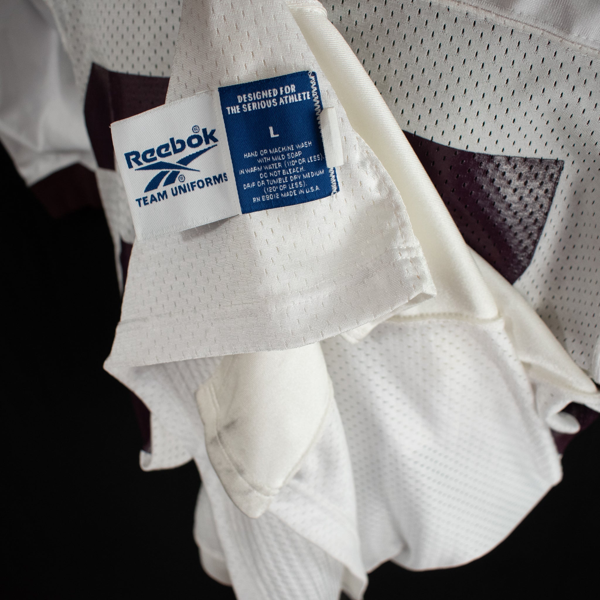 Reebok Football Jersey White Used 27 Blank XL Long