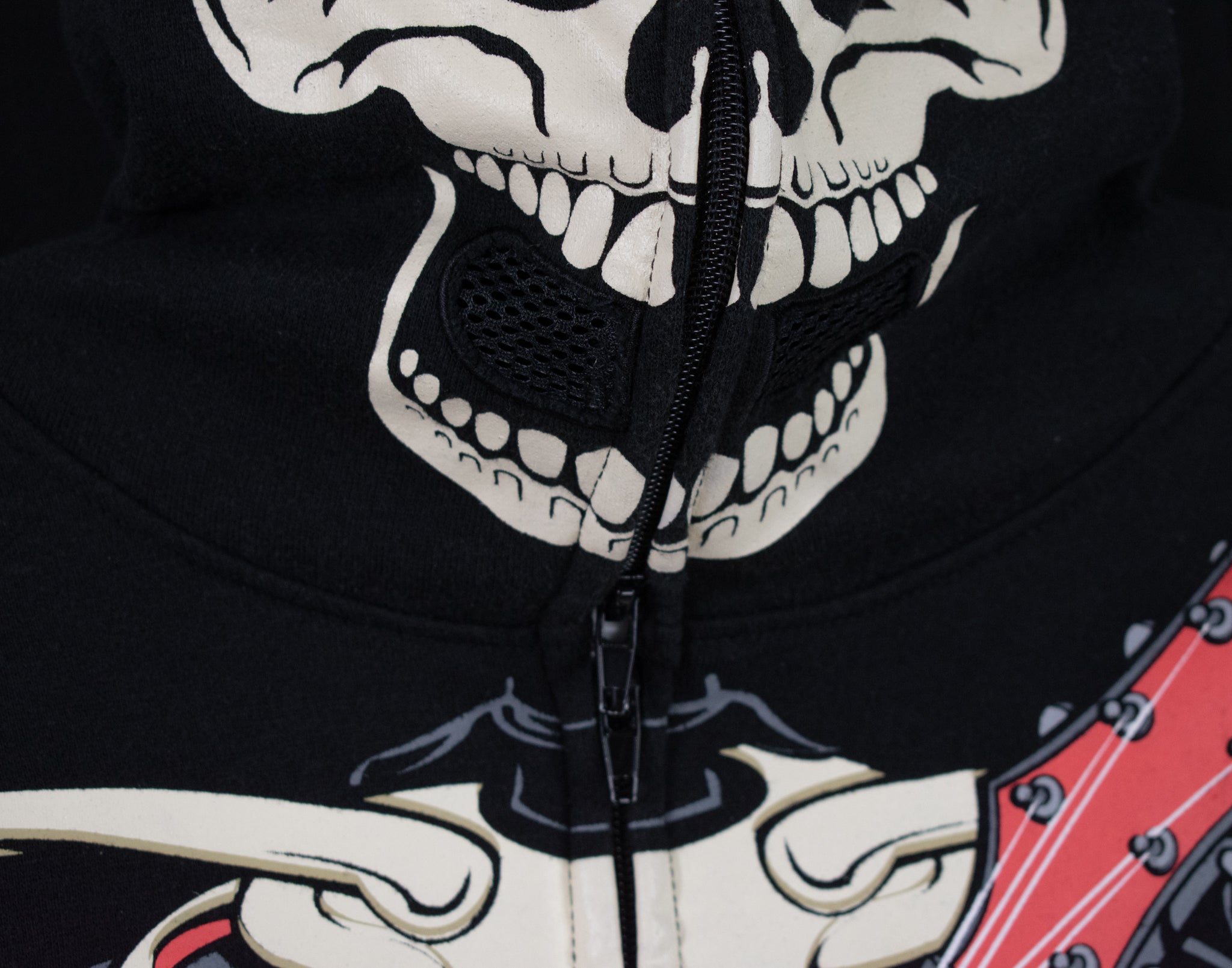 Skull Hoodie Pullover Mask Kids Sweatshirt Black Skeleton Sweater Four Seasons Design Medium