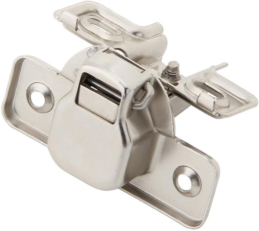 Nickel Overlay Self Closing Compact Concealed Hinge For Framed Cabinet Hinges (6 Pack)