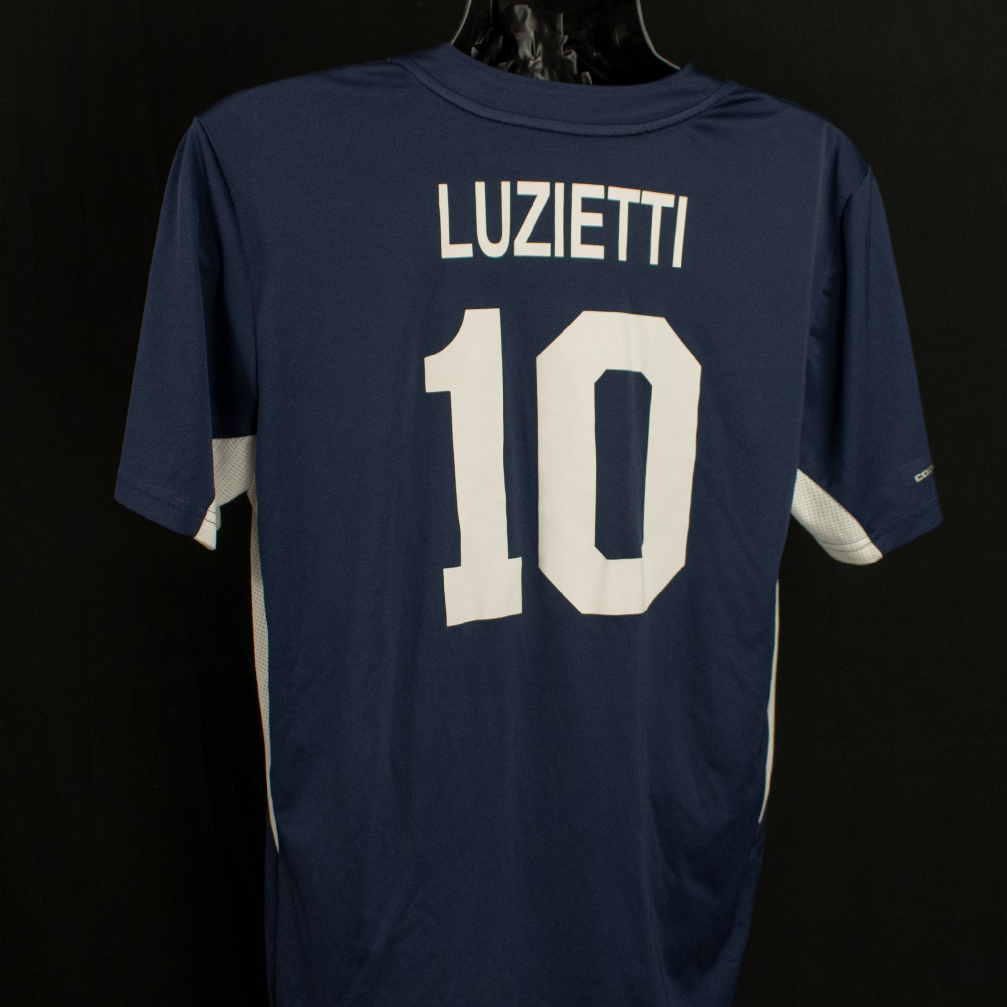 Detroit Tigers Spring Training Luzietti 10 Majestic Cool Base Medium MLB Baseball Jersey