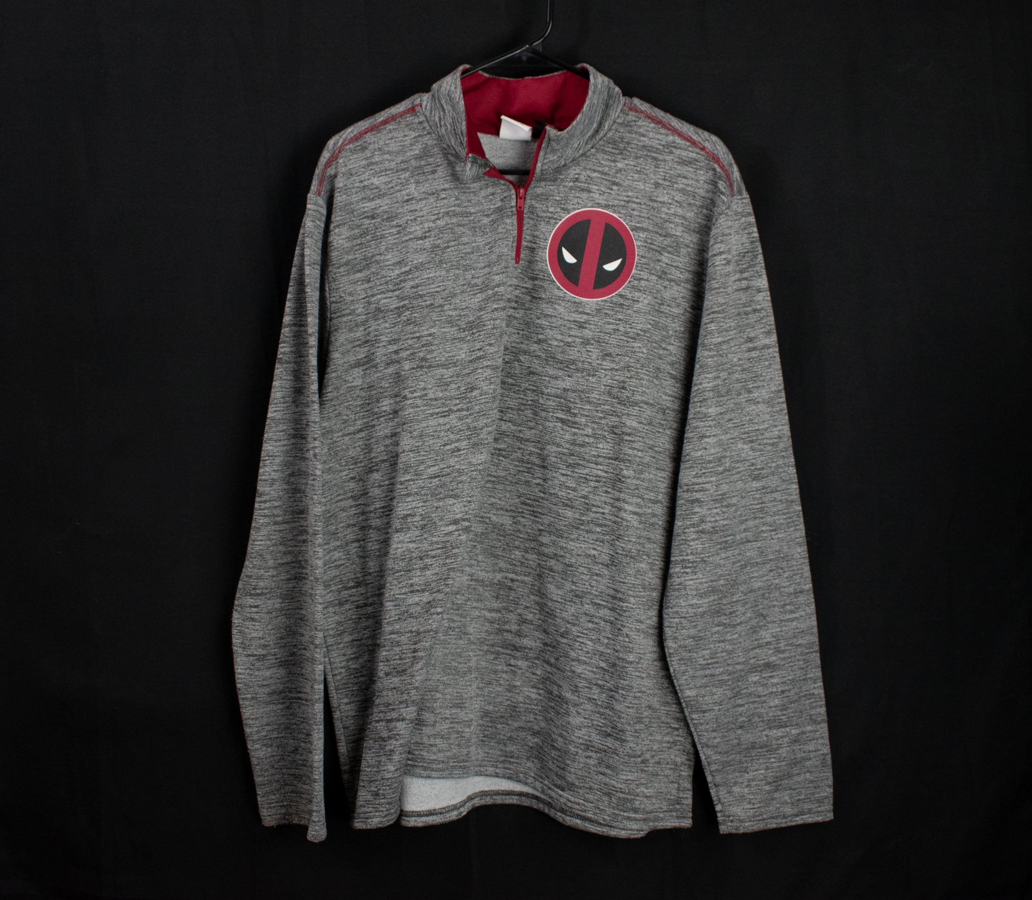 Marvel Daredevil Pullover Jacket Lightweight Gray Sweater XL Adult Mens Superhero