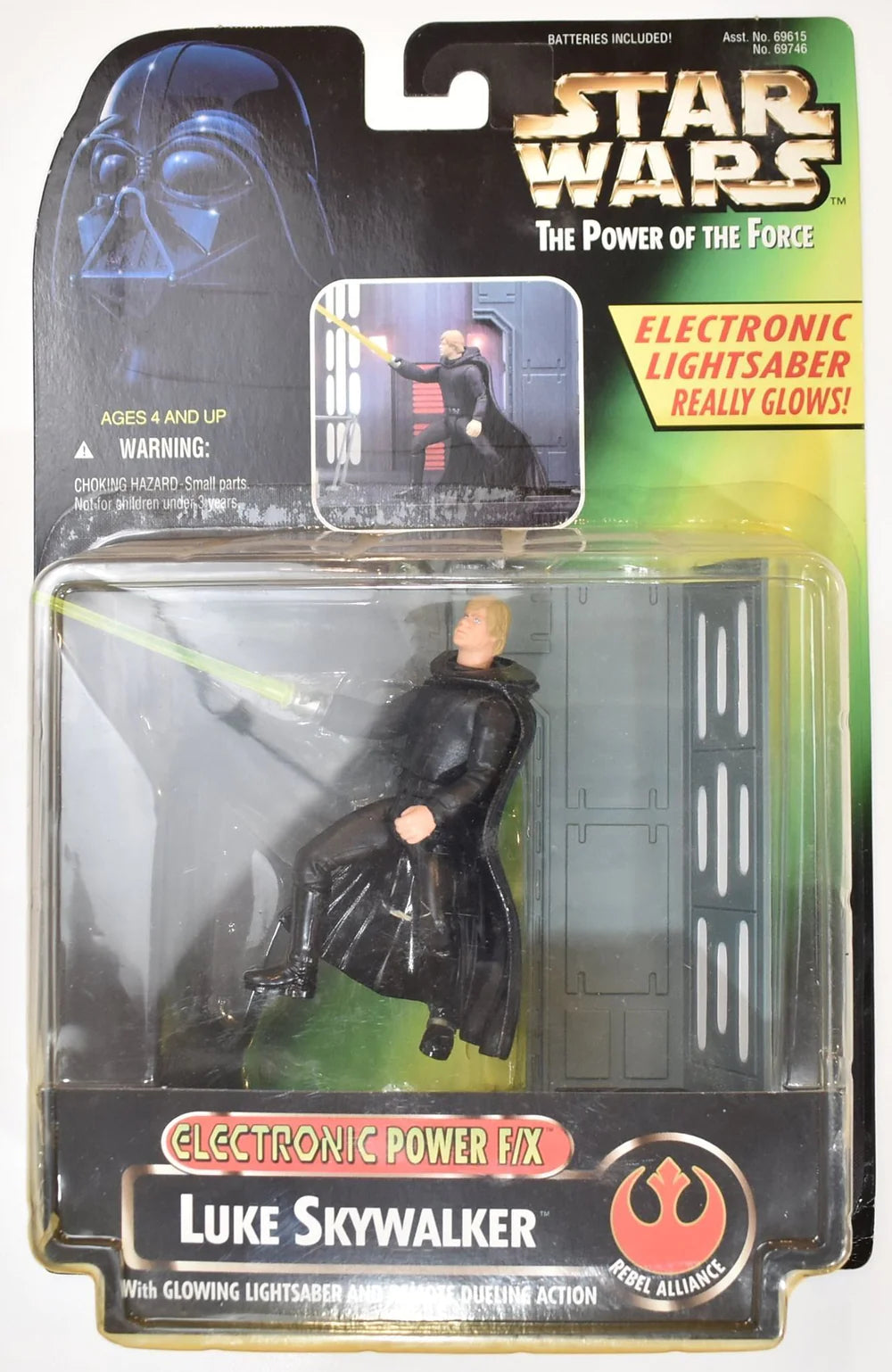Star Wars Power of the Force Action Figure Electronic Power Luke Skywalker Kenner