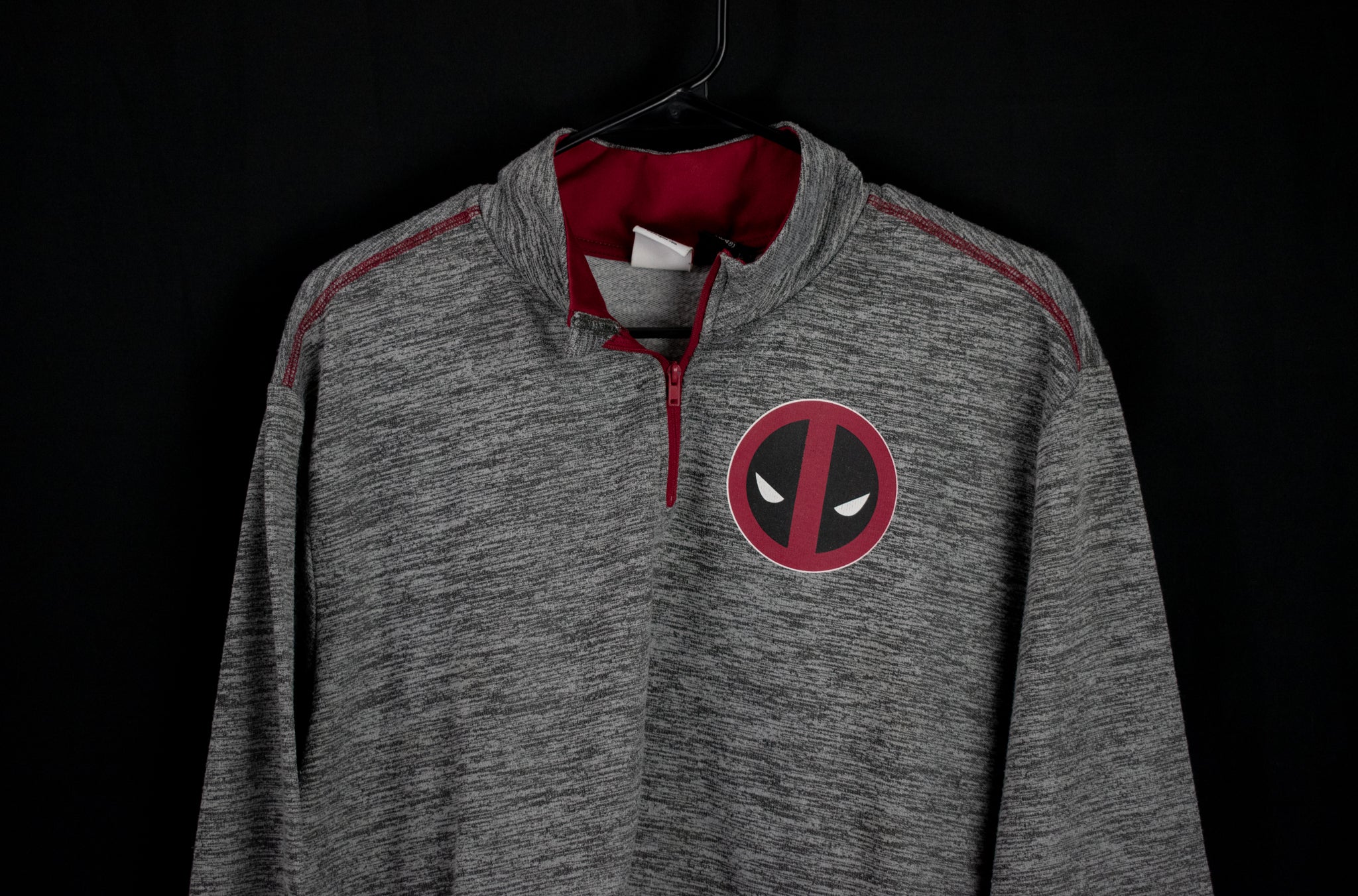 Marvel Daredevil Pullover Jacket Lightweight Gray Sweater XL Adult Mens Superhero