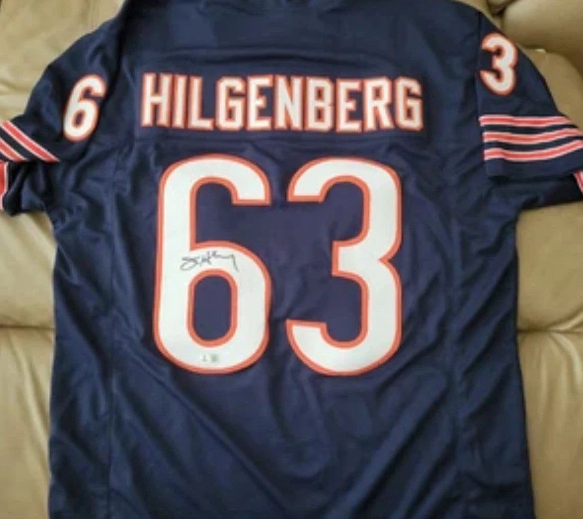 Jay Hilgenberg 1985 Chicago Bears signed jersey Super Bowl XX Auto JSA Men's XL