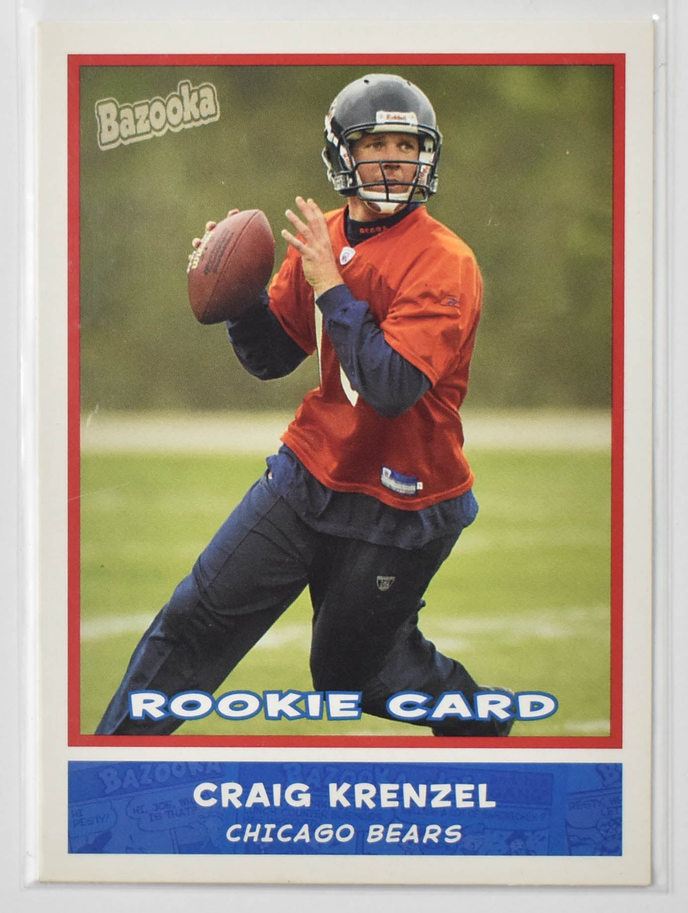 Craig Krenzel Rookie Card Bazooka Topps Chicago Bears Football Card