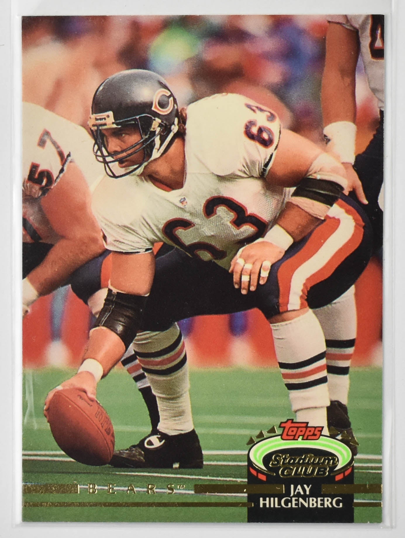 Jay Hilgenberg Topps Stadium Club Chicago Bears