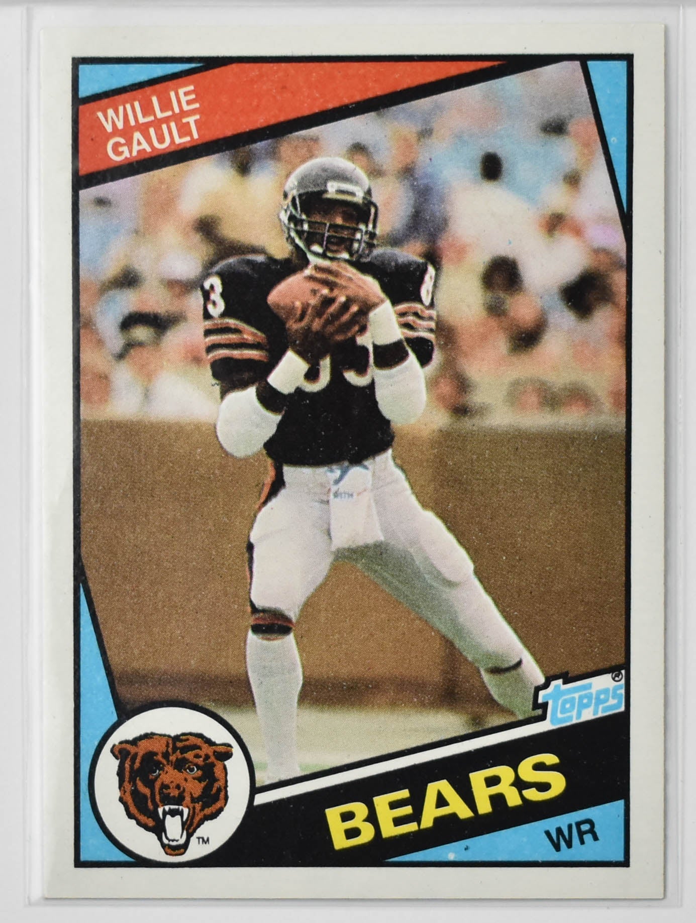 Willie Gault No.224 Topps 1984 Chicago Bears Vintage F