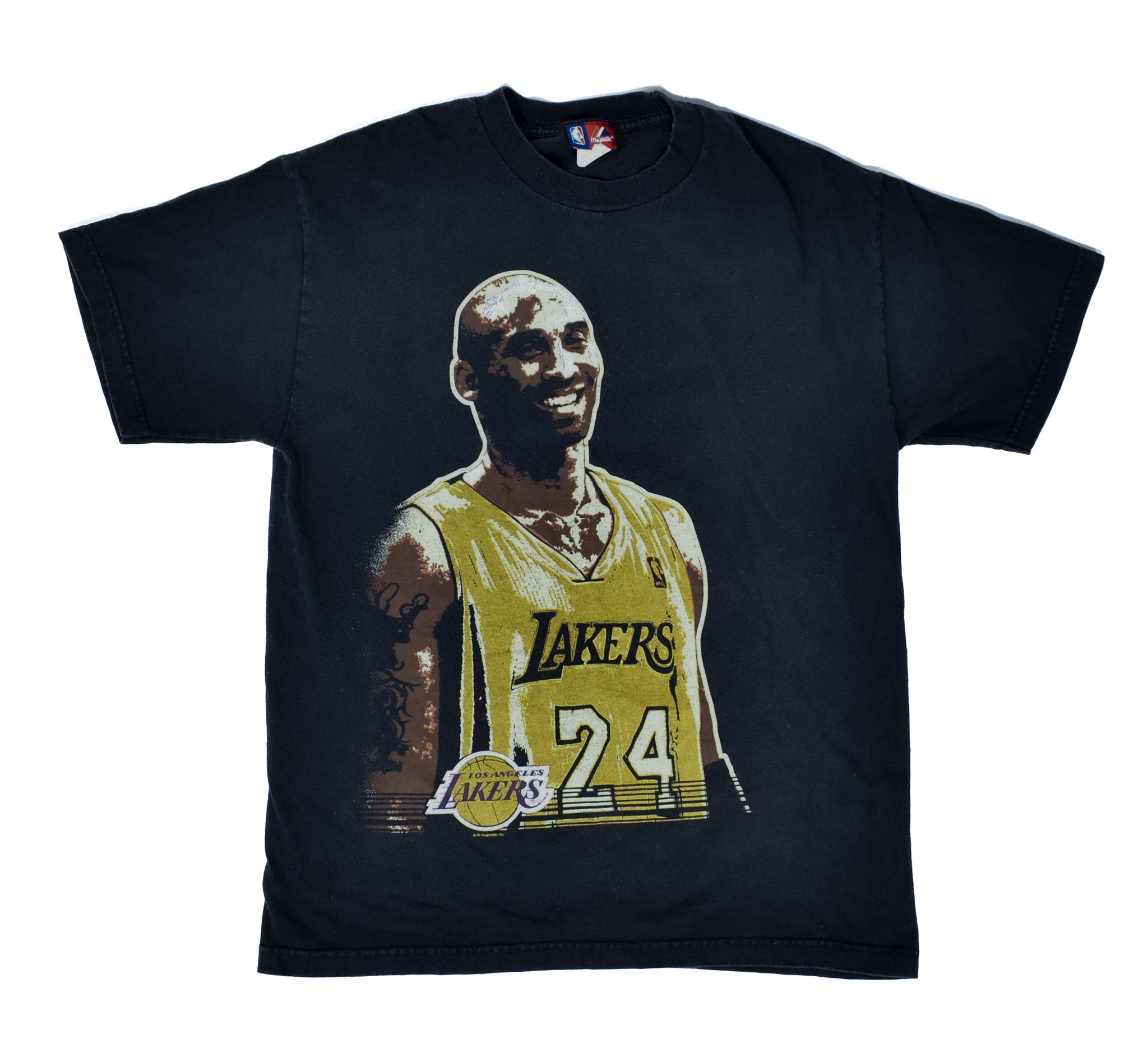 Los Angeles Lakers Mens T-Shirt NBA Basketball 24 Kobe Bryant Large Short Sleeve