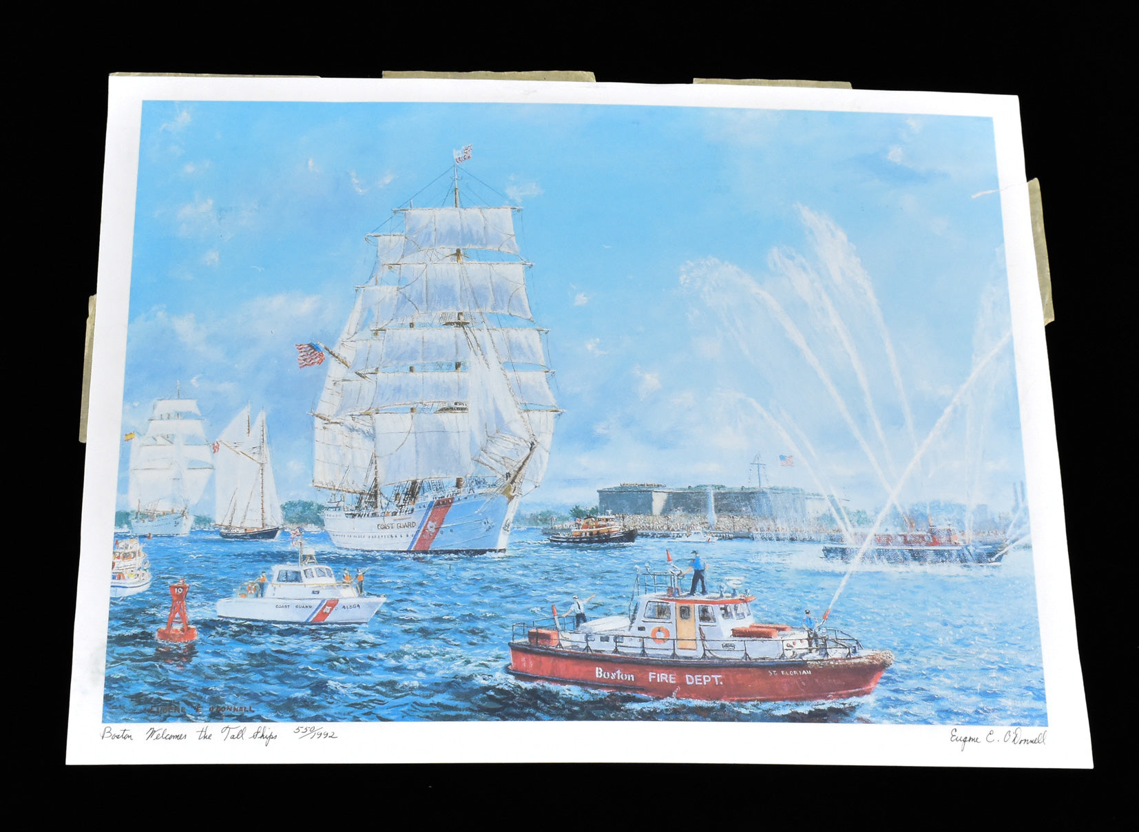 Eugene O’Donnell Welcome The Tall Ships Coast Guard Signed Limited Print