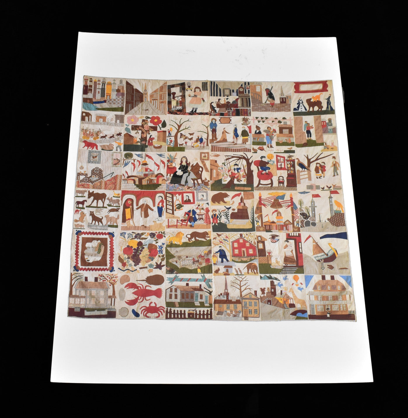 The Burdick-Childs Bed Cover Quilt 1876 Laminated Photo Fine Arts Print