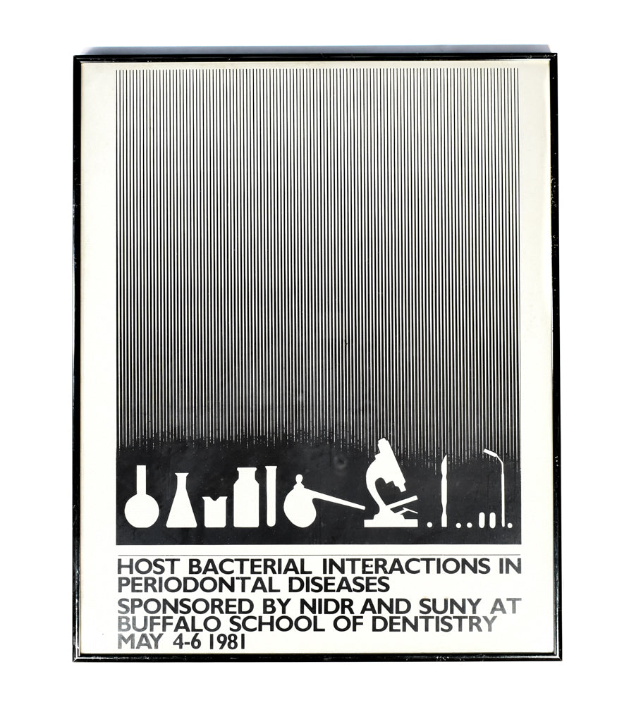 Host Bacterial Interactions in Periodontal Diseases 20 x 16 Dental Vintage Framed