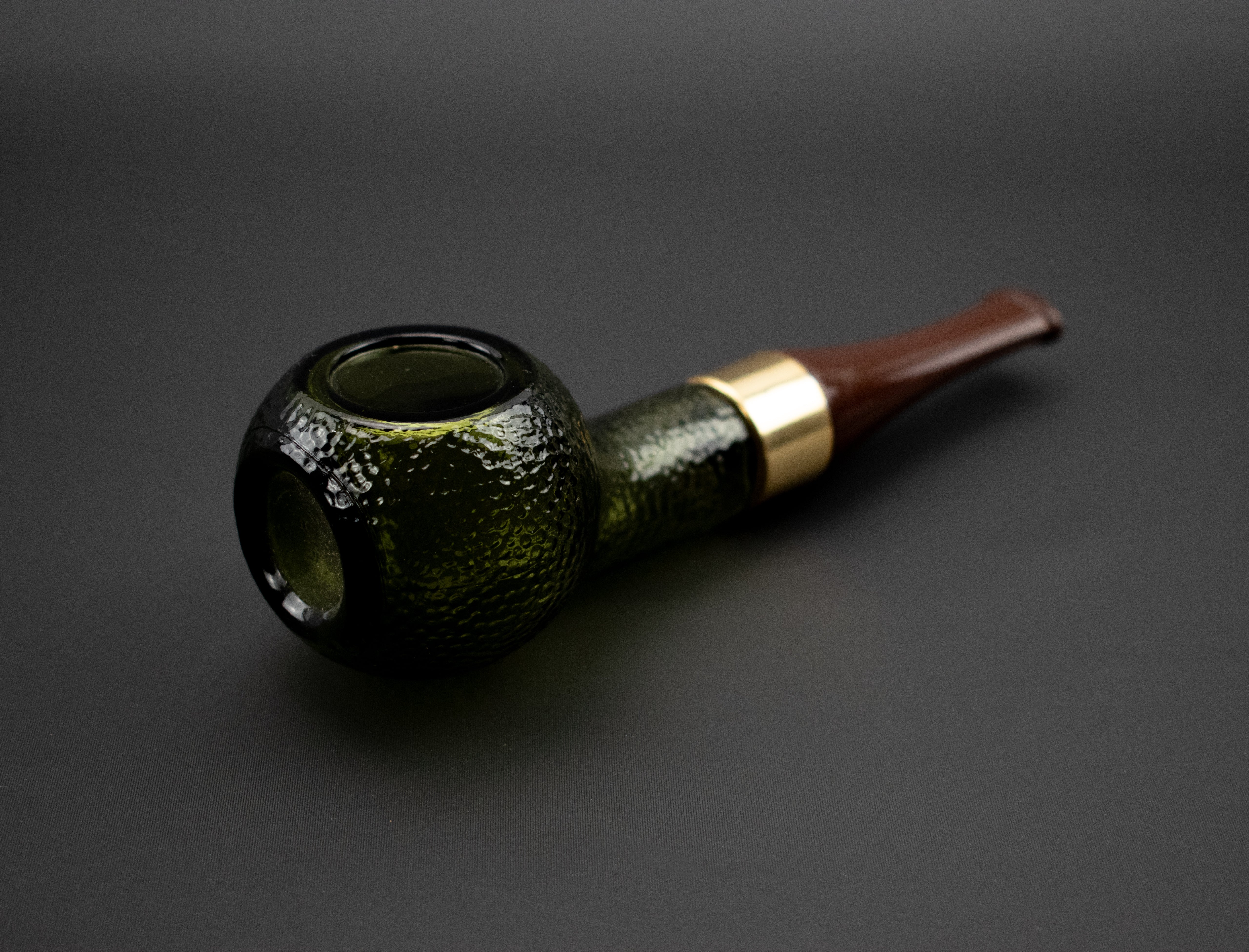 Avon Bottle Glass Pipe Green Used