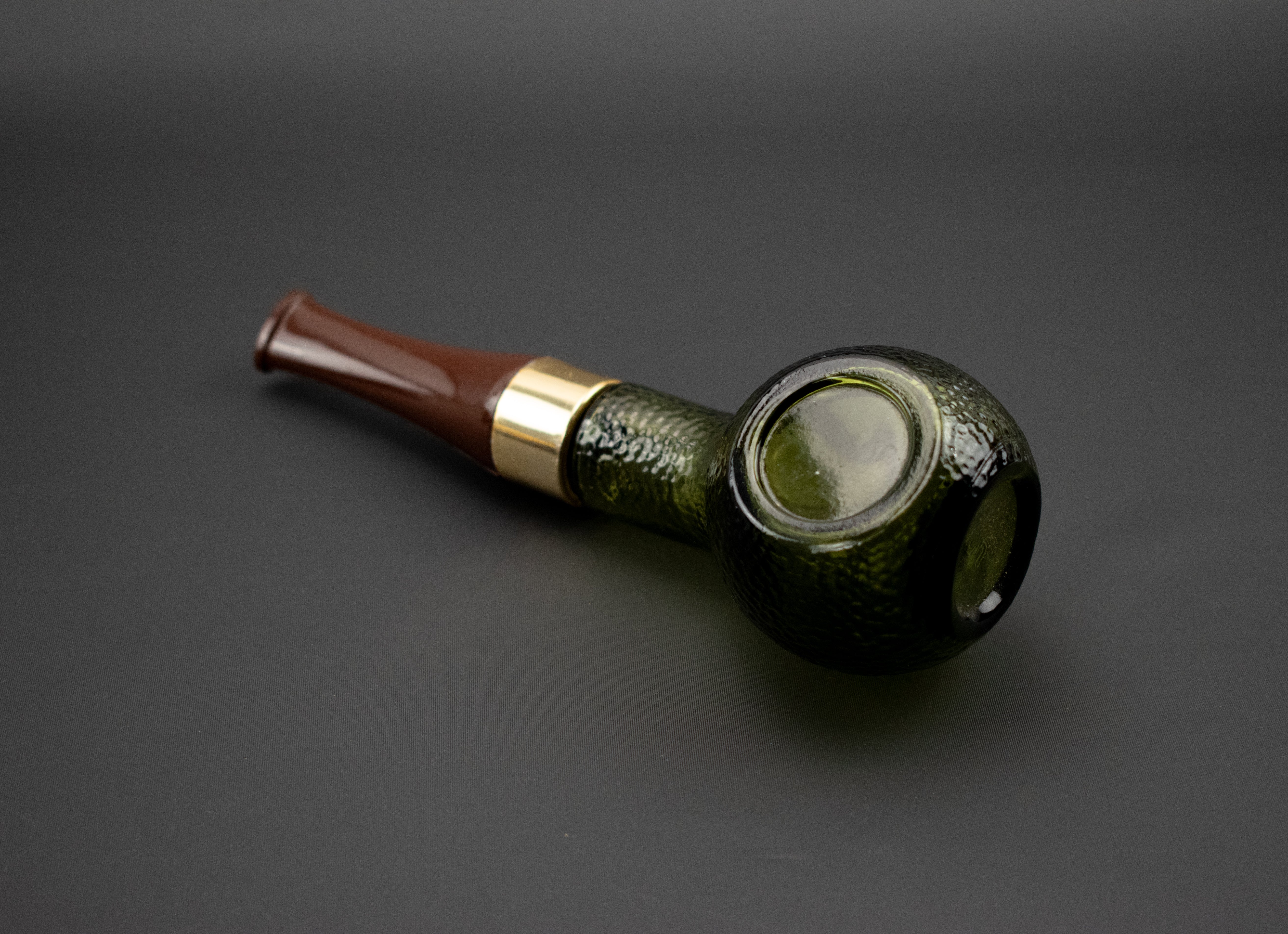 Avon Bottle Glass Pipe Green Used