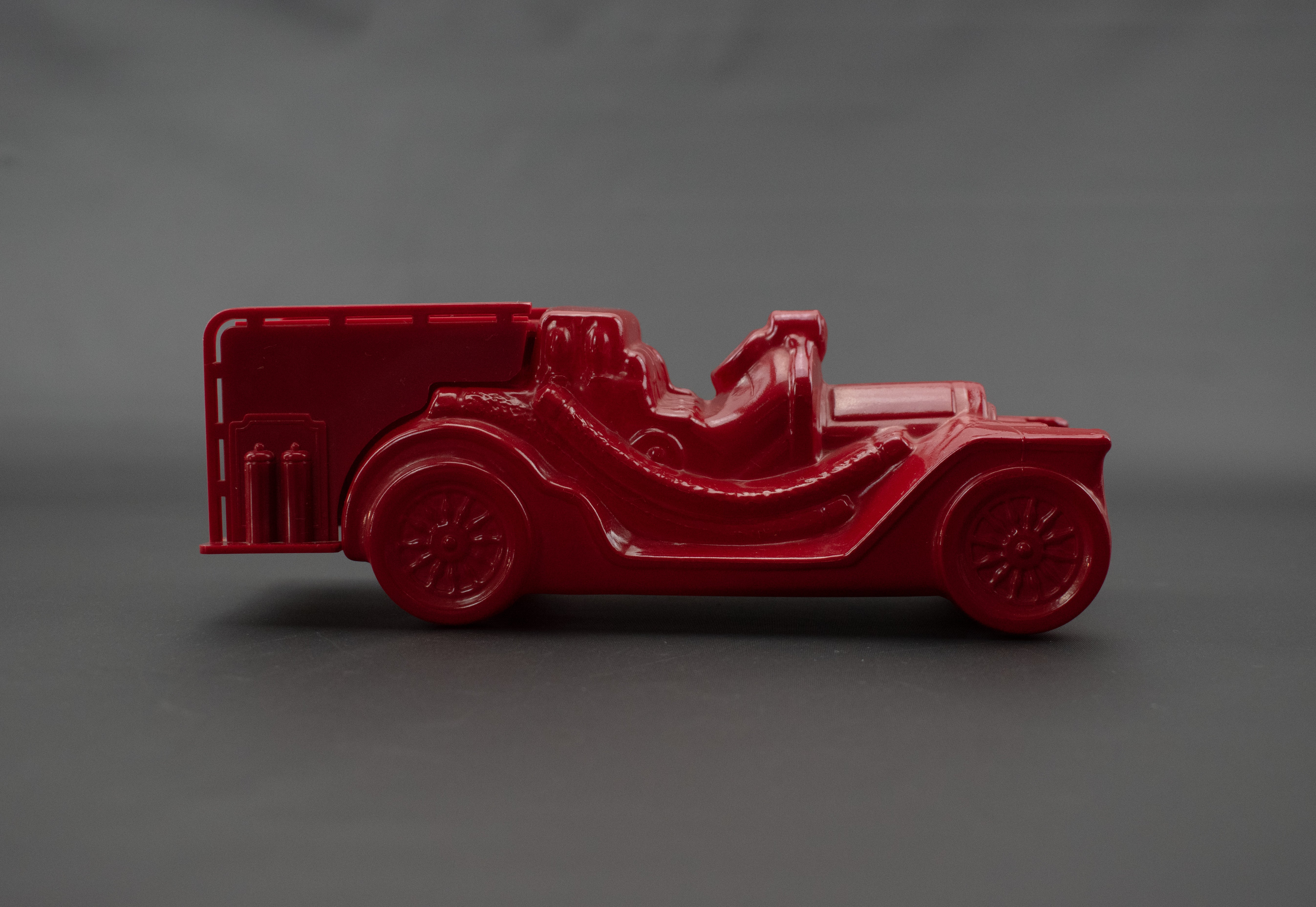 Avon Tai Winds After shave Vintage fire truck after shave bottle 6 FL. Oz used Red