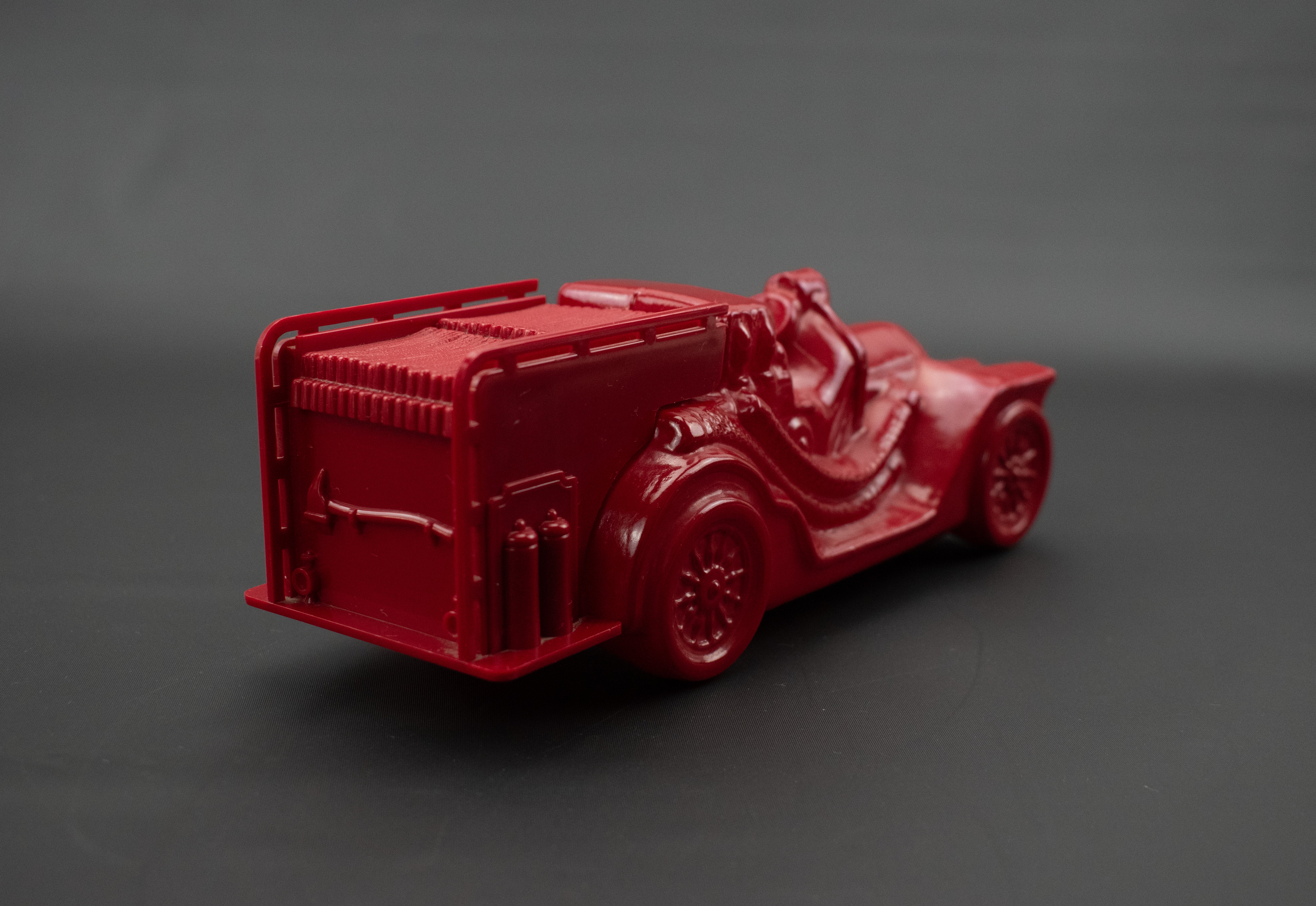 Avon Tai Winds After shave Vintage fire truck after shave bottle 6 FL. Oz used Red
