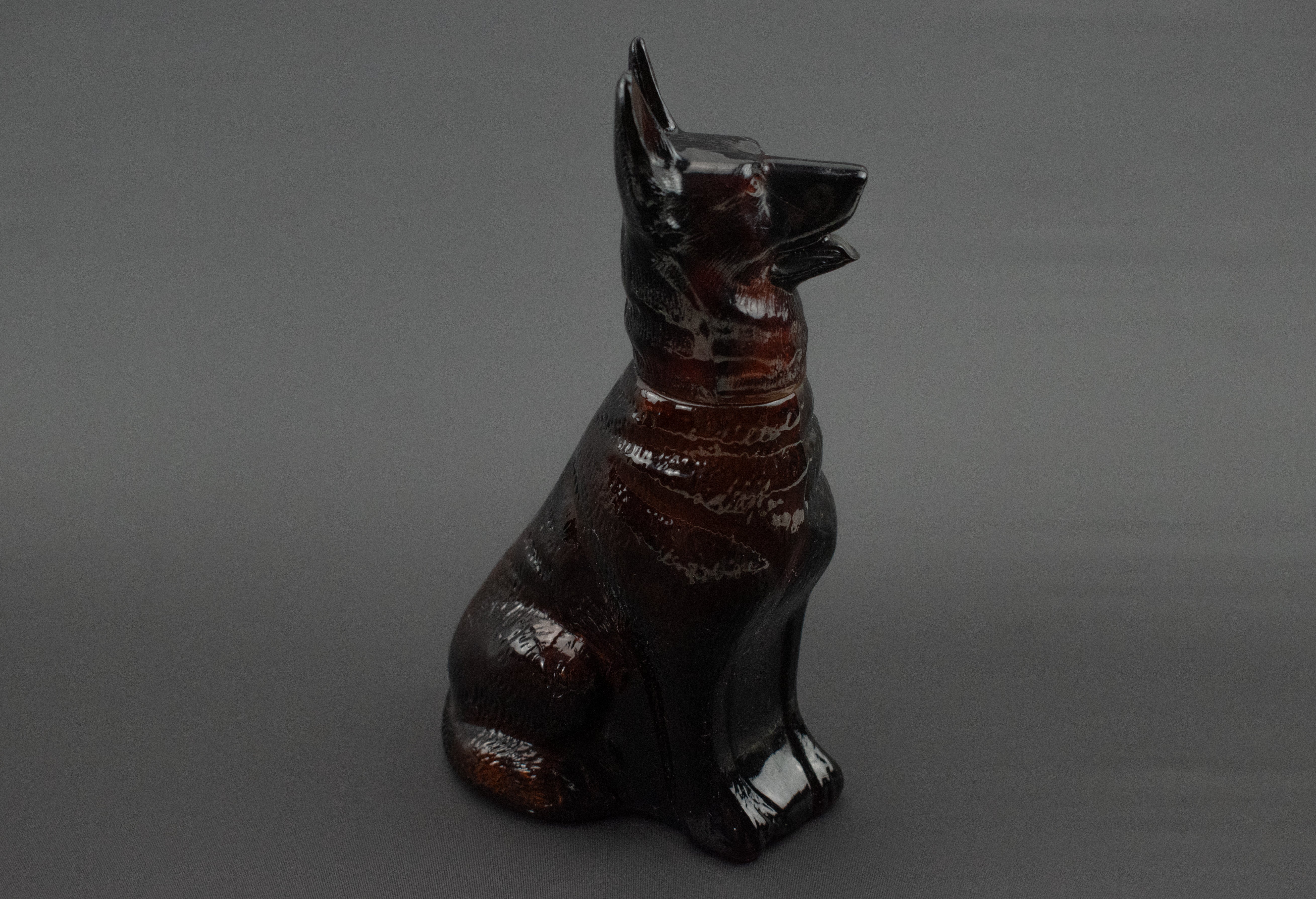 Avon Bottle Used Glass Bottle Dog