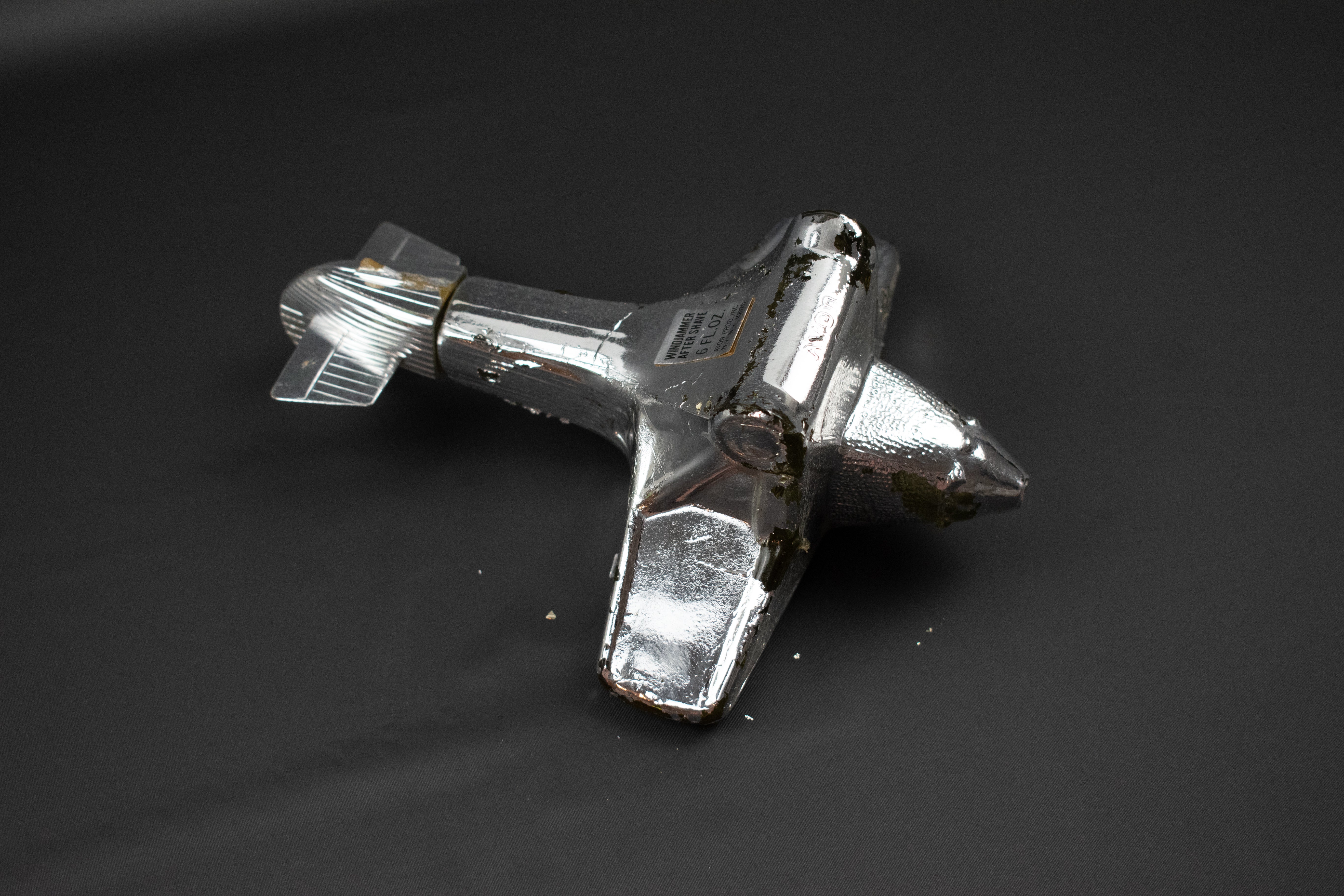 Wind Diammer After shave Silver plane used bottle empty