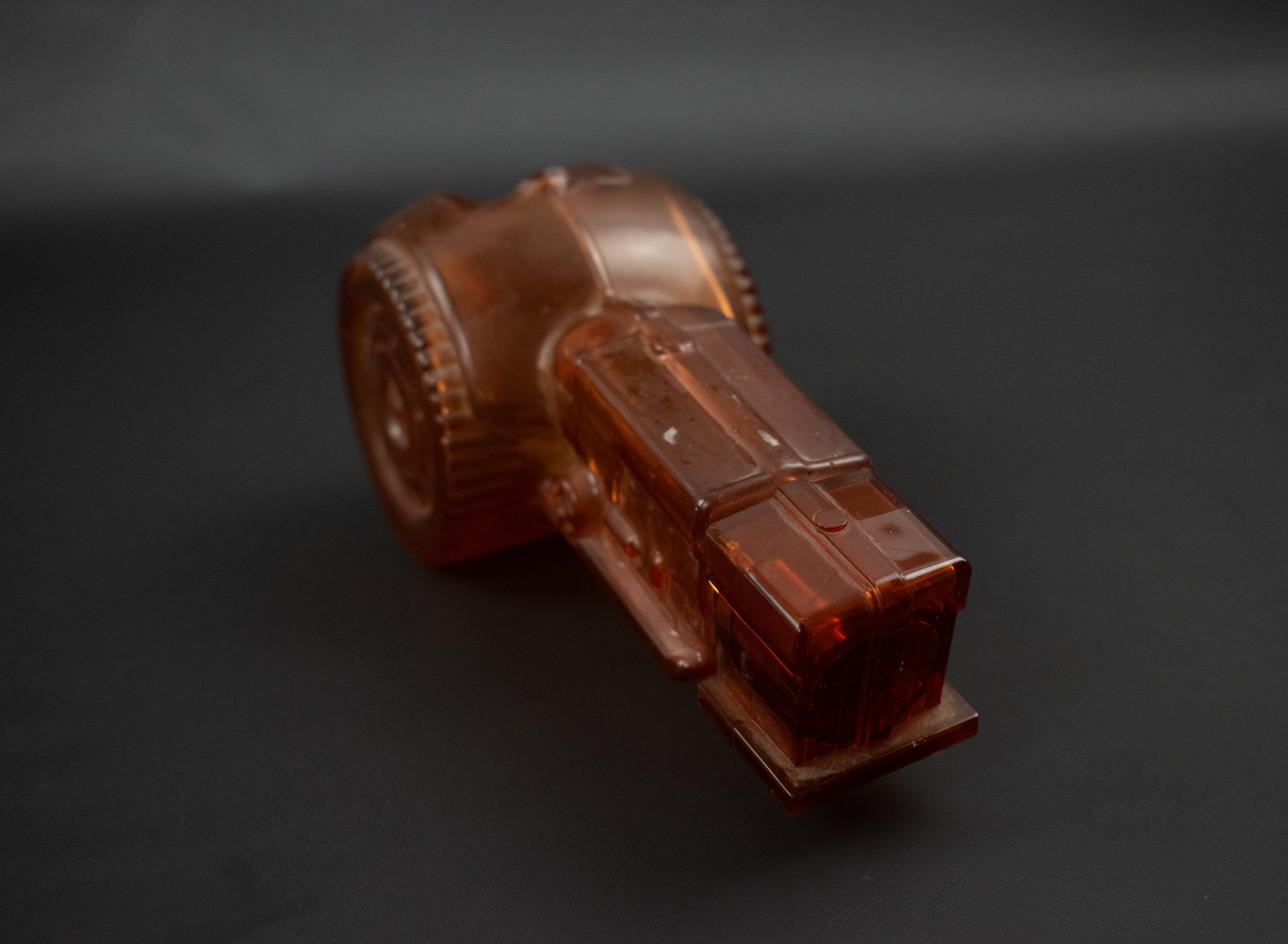 Avon After Shave bottle Orange Tractor Broke wheel used empty