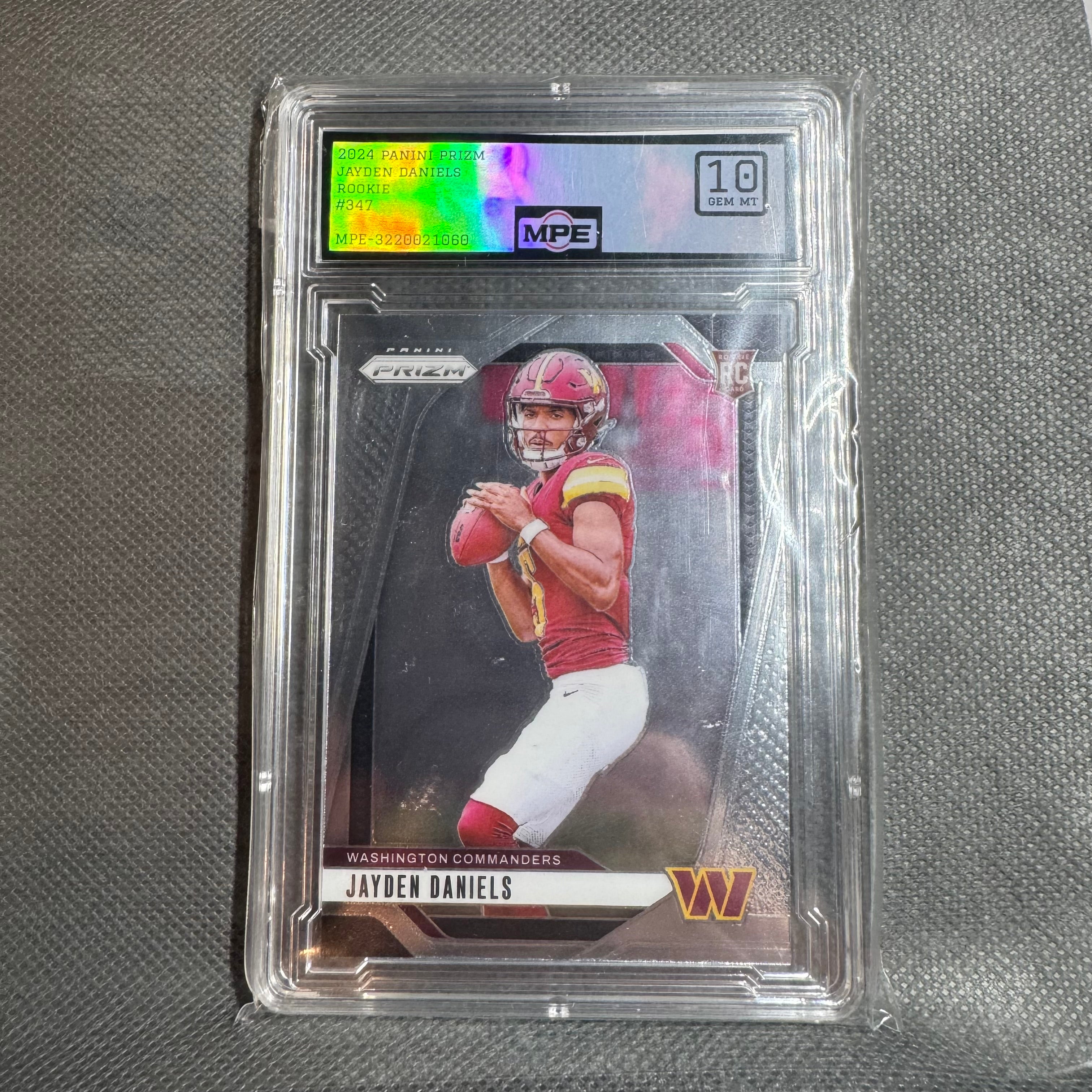 2024 absolute jaden daniels rookies gem mint 10