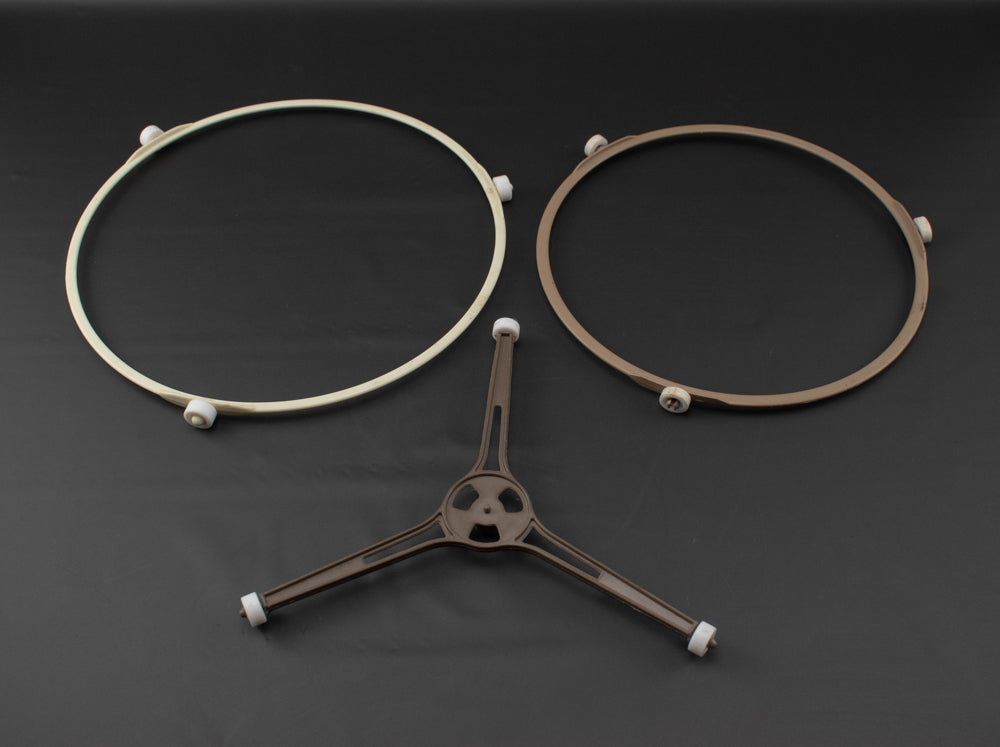 Microwave Replacement Rotating Wheels For Glass Microwave Plates x3 Used