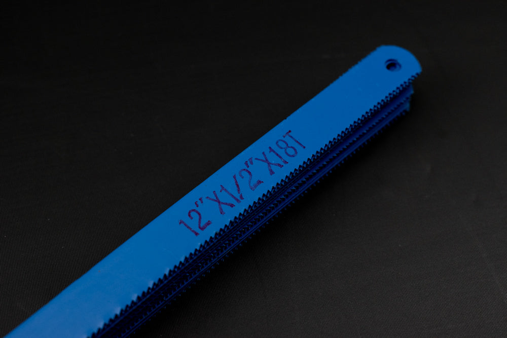 Hacksaw Blades 21 PC L 30.5cm W 1/2 Blue Open Package