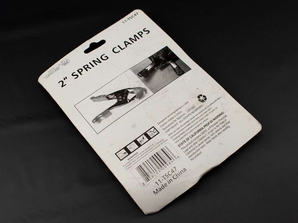 Top Zone 2in Spring Clamps 11-TSC47 6 pc Set New