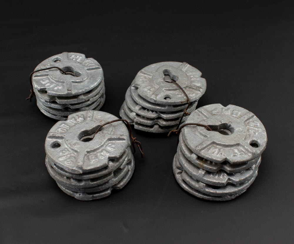 Vintage Malleable Washers 20 Metal 3/8 MA LL BMP Lock in Hook Mounts