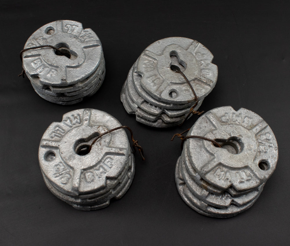 Vintage Malleable Washers 20 Metal 3/8 MA LL BMP Lock in Hook Mounts