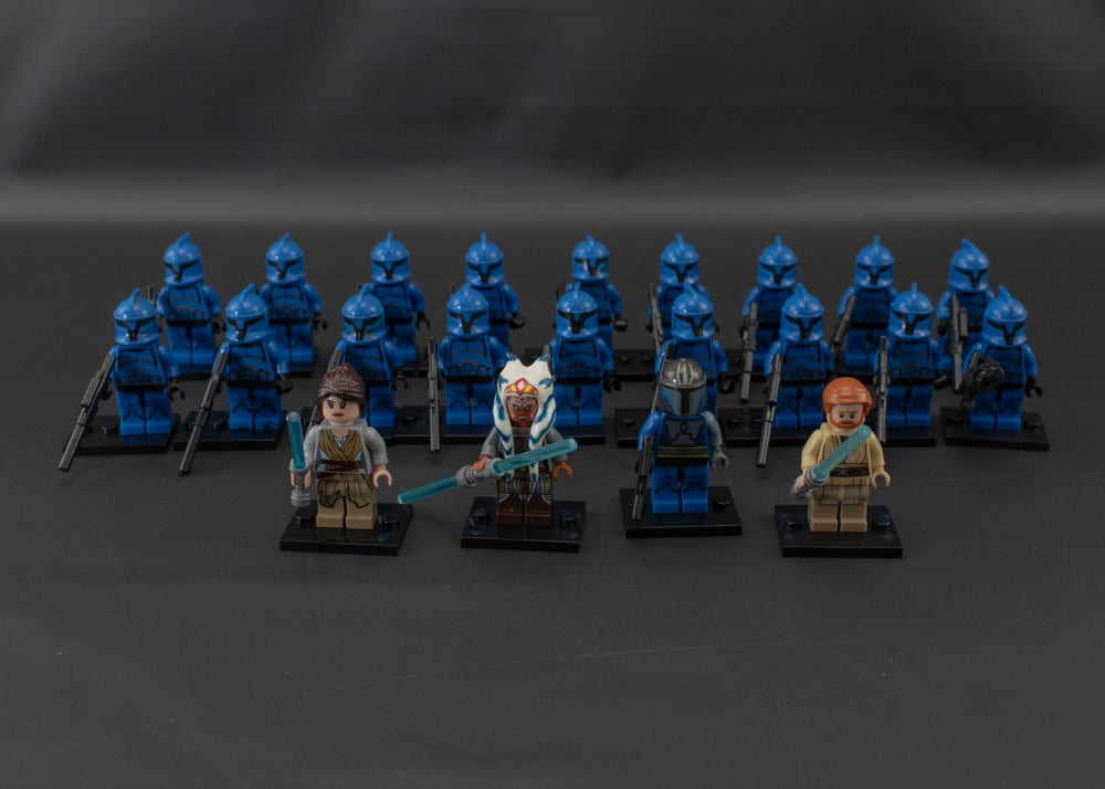 Star Wars Mini Figure Lot 22PC Compatible with Legos Blue