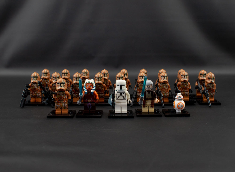 Star Wars Mini Figure 23Pc Lot Compatible with Legos Brown