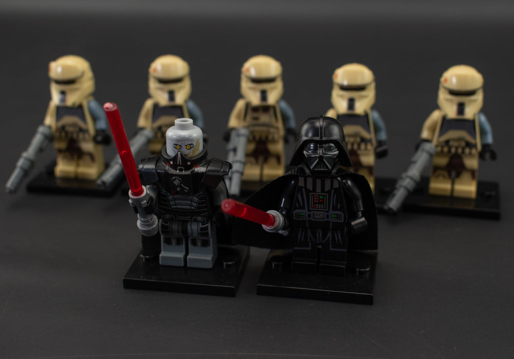 Star Wars Mini Figure Lot Compatible with Legos 7 Pc Figure Set