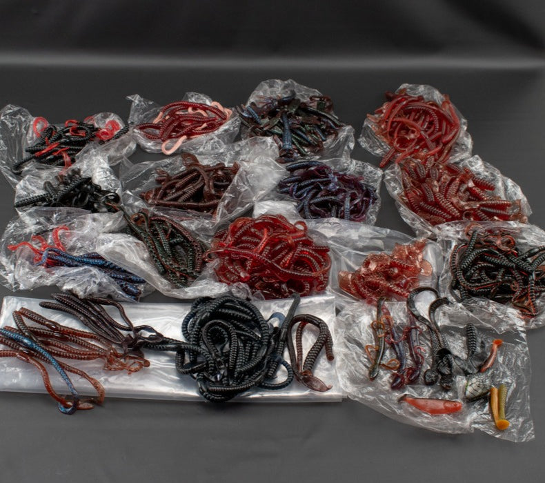 Fishing Bait 285 Artificial Worms & Bait Rubber Fishing Bait Mixed Color