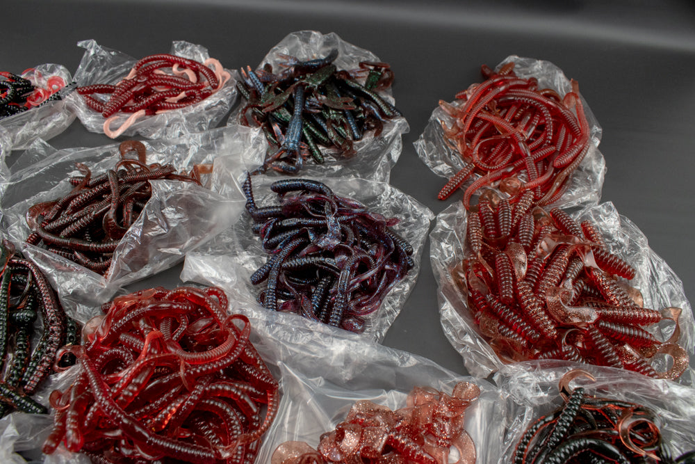 Fishing Bait 285 Artificial Worms & Bait Rubber Fishing Bait Mixed Color