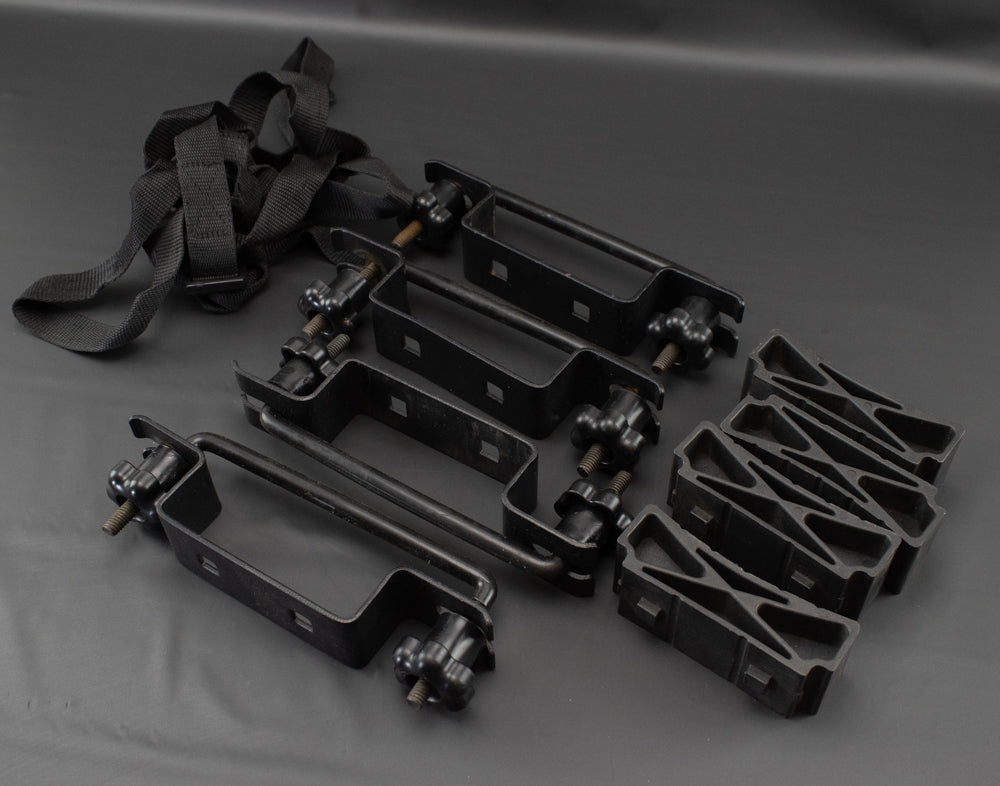 Roof Rack Cage Mounts 4 Pc Set Black Used
