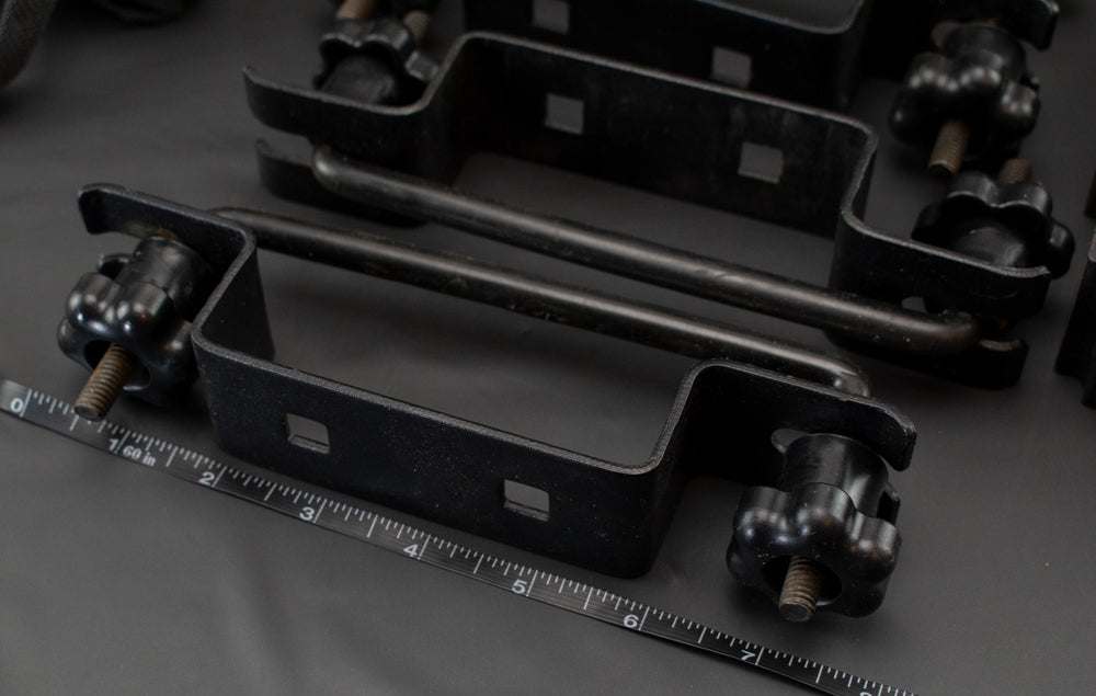 Roof Rack Cage Mounts 4 Pc Set Black Used
