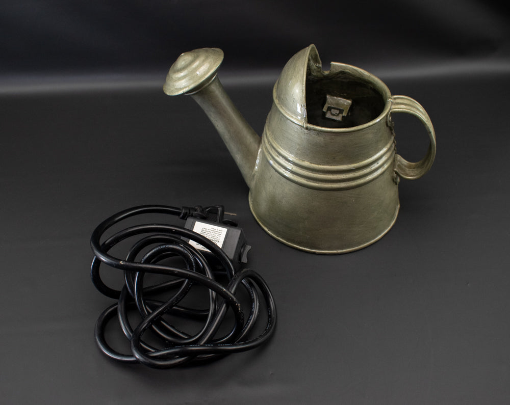 Gardening Water Can Metal Pot with Water Pump Used (Pump Untested)