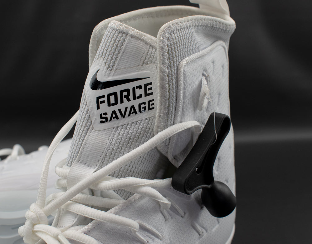 Nike Force Savage Pro Shark White Bottoms PRMO football cleats Size 17