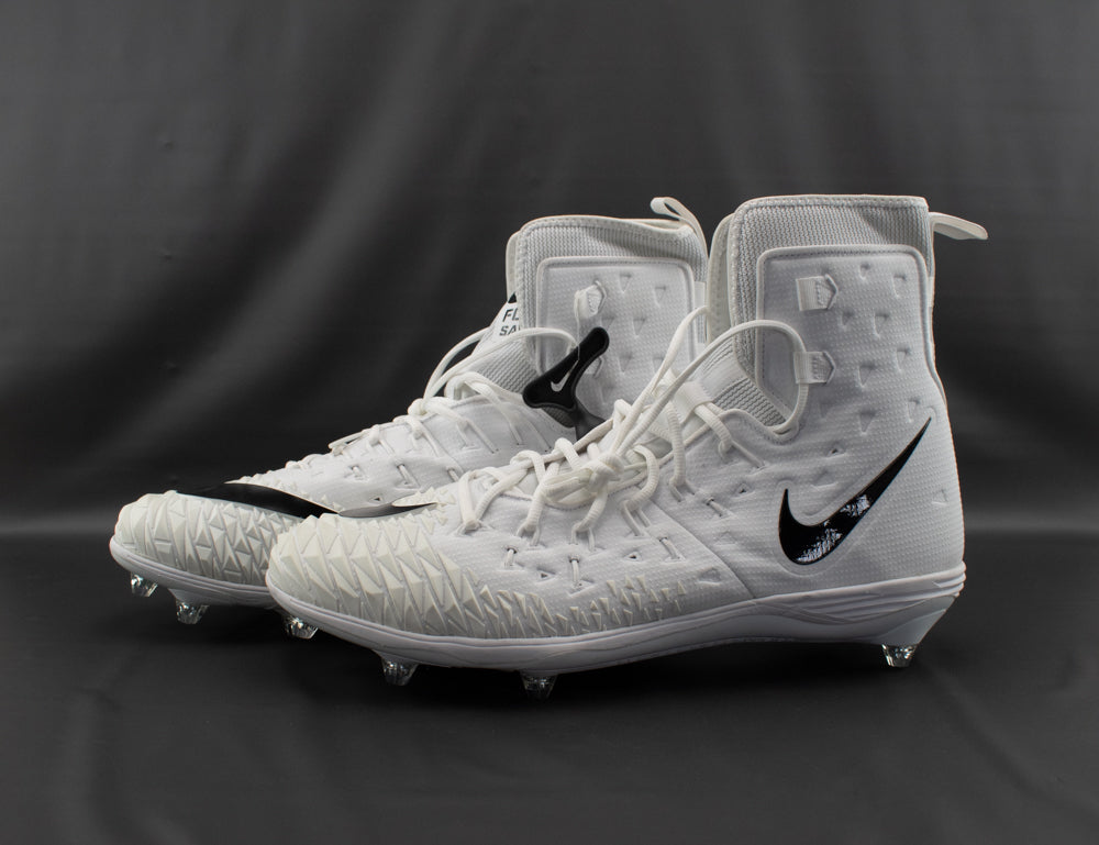 Nike Force Savage Pro Shark White Bottoms PRMO football cleats Size 17