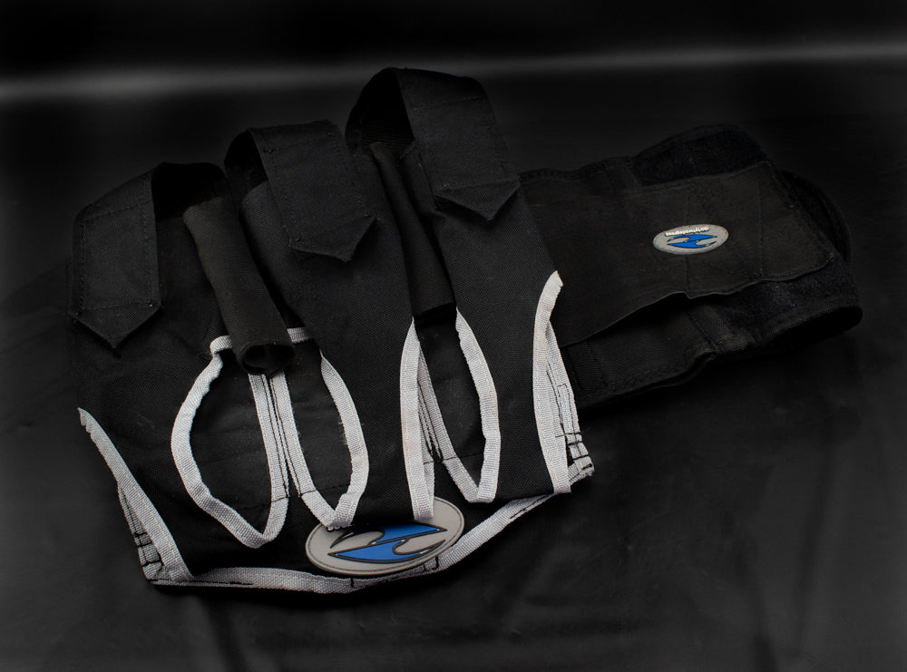 Paintball 5 Pod Carry Harness Black Adult Paintball Pod Belt Used