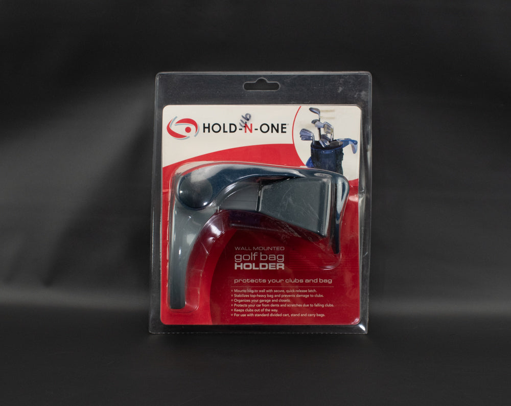 Hold n One Wall Mounted Golf Bag Holder Protect Your Clubs and Bag NEW NIP
