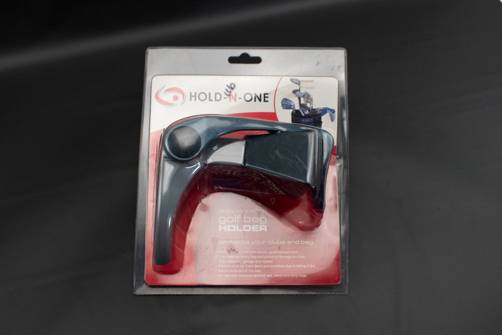 Hold n One Wall Mounted Golf Bag Holder Protect Your Clubs and Bag NEW NIP