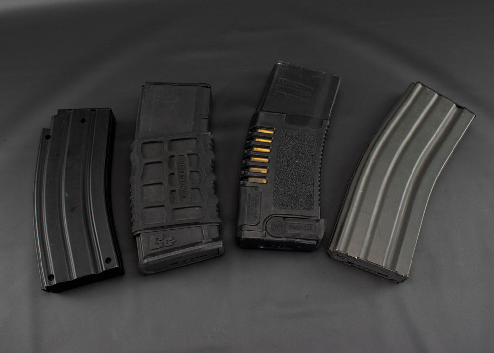Air Soft Magazine Pellet Holder Lot of 4 Black Used