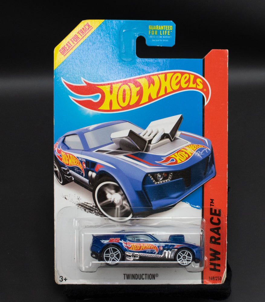 Twin Duction 148-250 HW Race Hot Wheels Car 2013 New Die Cast Blue Mattel