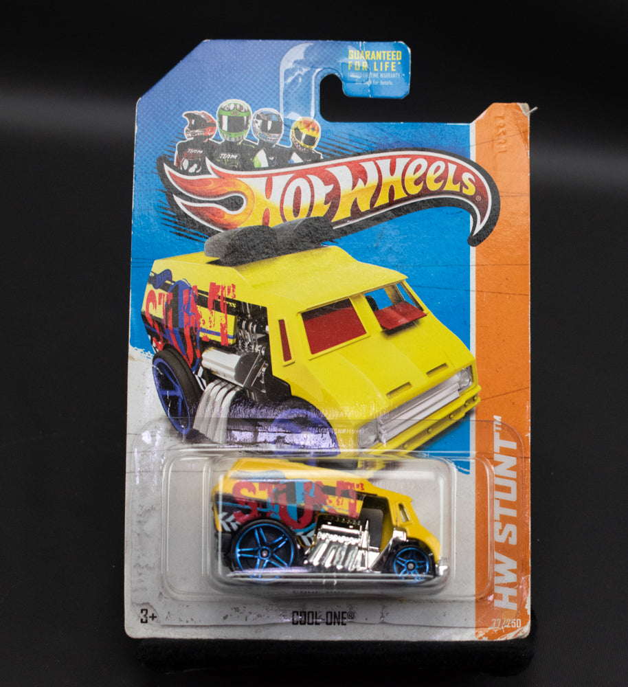 Hot Wheels Cool One 77 Hot Wheels car Mattel Die Cast NEW Yellow 2012
