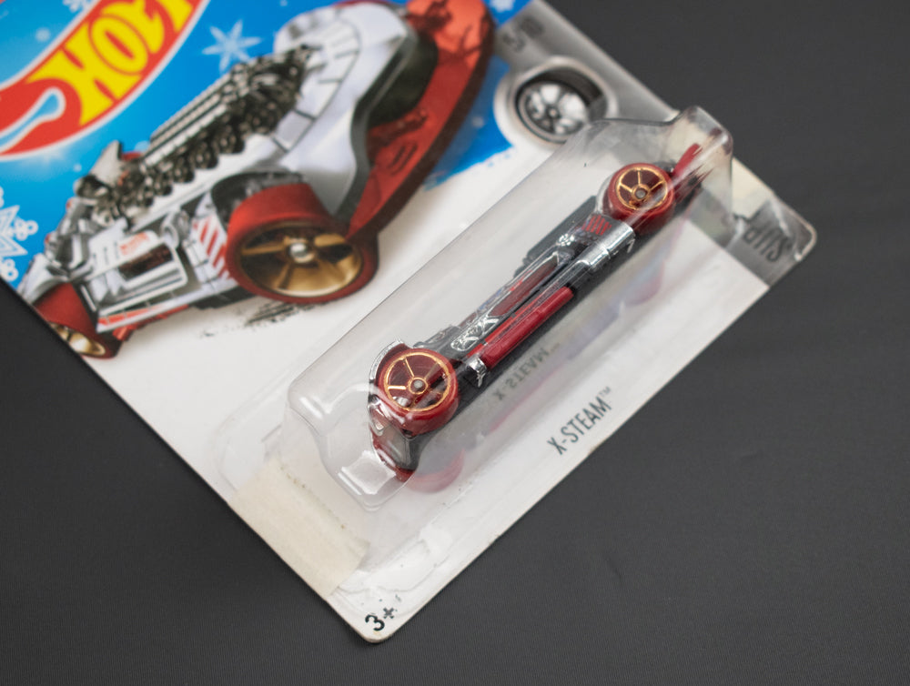 Hot Wheels Car Silver X Steam 5 of 10 Mattel 2015 Super Chromes