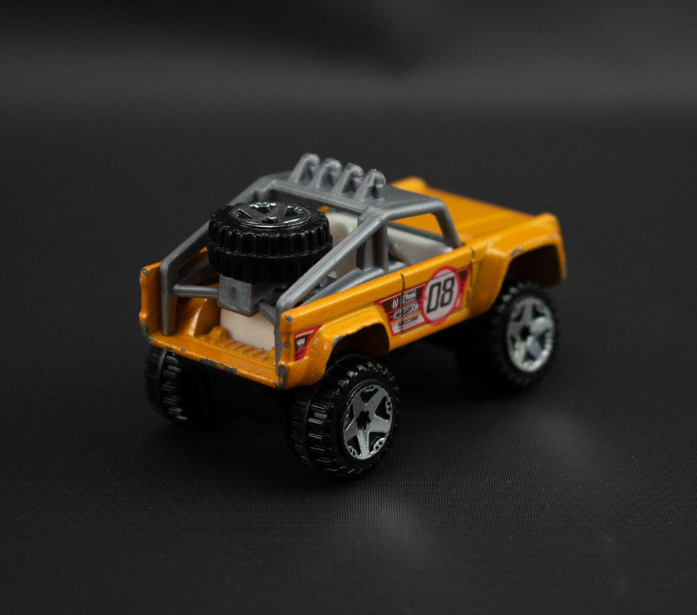 Hot Wheels Yellow Custom Ford Bronco Die Cast Car Used