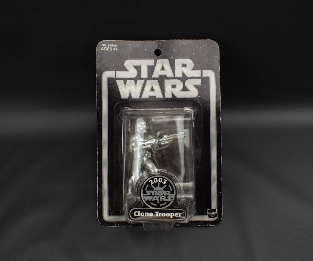 Star Wars Clone Trooper 2003 Hasbro Silver 25th Anniversary Exclusive